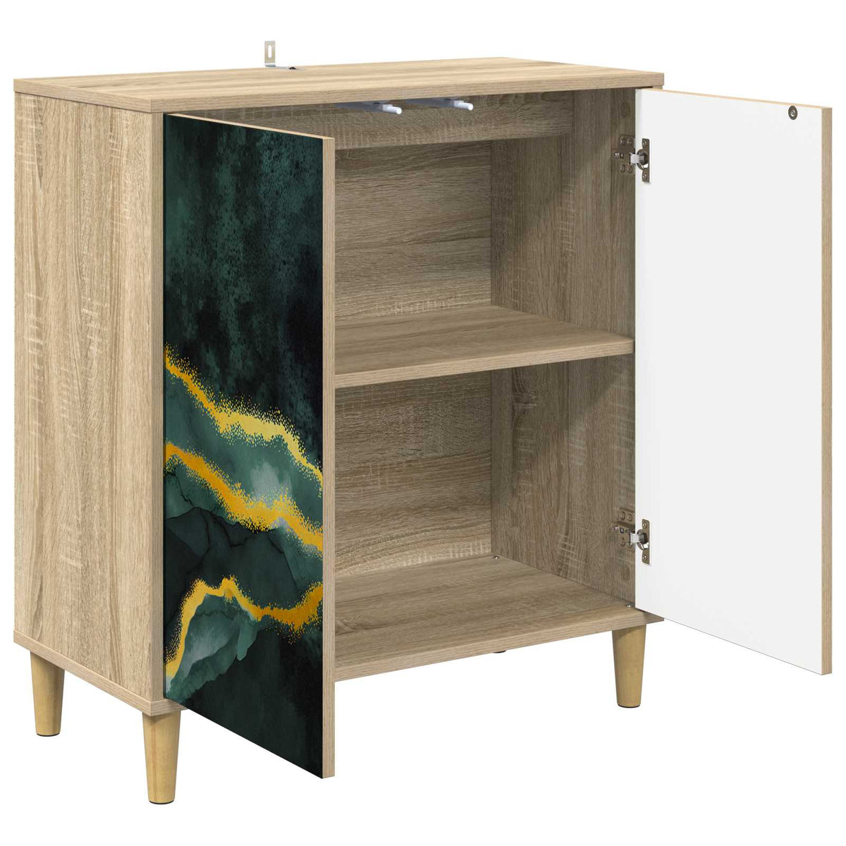 Vidaxl dressoir wijhe sonoma 69 x 33 x 75 cm bewerkt hout
