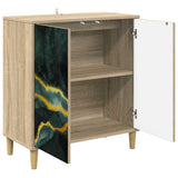 Vidaxl dressoir wijhe sonoma 69 x 33 x 75 cm bewerkt hout