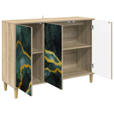 Vidaxl dressoir wijhe sonoma 102 x 33 x 75 cm bewerkt hout