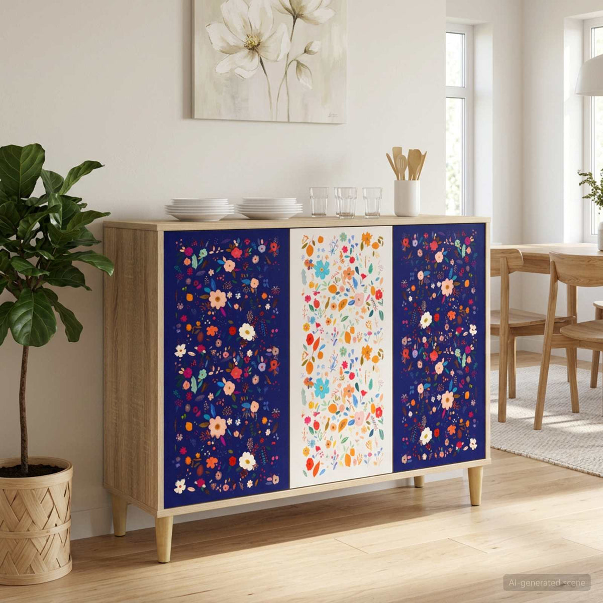 Vidaxl dressoir mainz sonoma 102 x 33 x 75 cm bewerkt hout