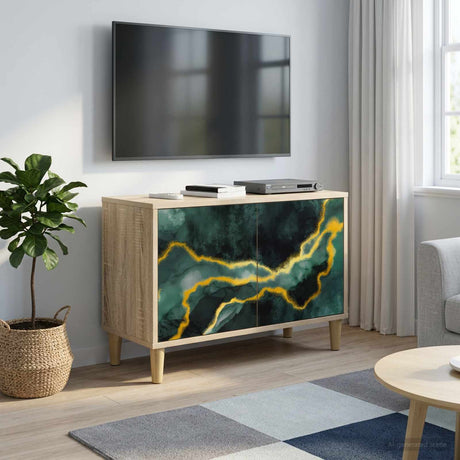 Vidaxl tv-meubel wijhe 69 x 33 x 50 cm sonoma bewerkt hout