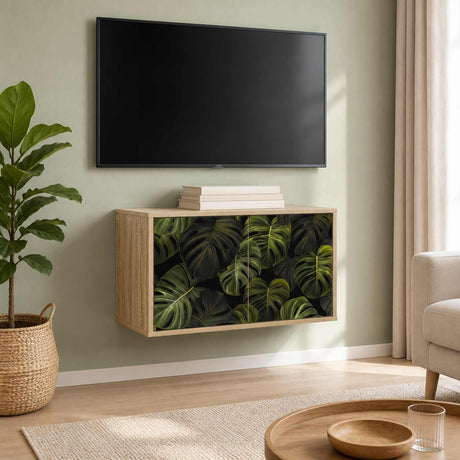 Vidaxl wandgemonteerd tv-meubel elburg 69 x 33 x 40 cm sonoma eiken