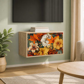 Vidaxl wandgemonteerd tv-meubel gennep 69 x 33 x 40 cm sonoma eiken