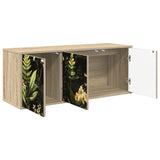 Vidaxl wandgemonteerd tv-meubel rhenen 102 x 33 x 40 cm sonoma eiken