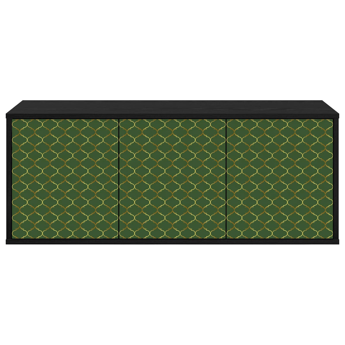 Vidaxl wandgemonteerd tv-meubel geleen 102 x 33 x 40 cm zwart eiken