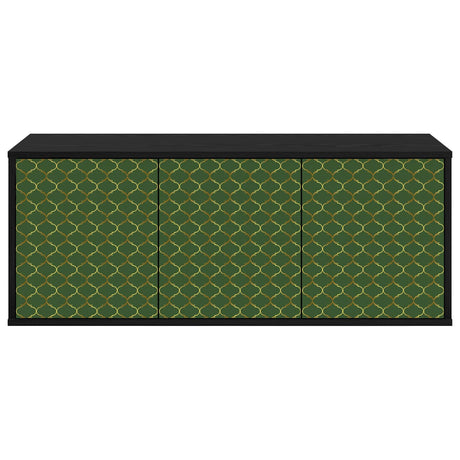 Vidaxl wandgemonteerd tv-meubel geleen 102 x 33 x 40 cm zwart eiken