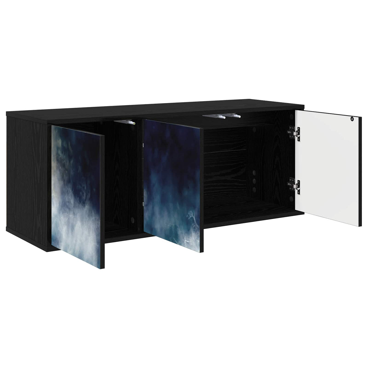 Vidaxl wandgemonteerd tv-meubel raalte 102 x 33 x 40 cm zwart eiken