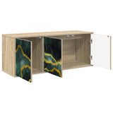 Vidaxl wandgemonteerd tv-meubel wijhe 102 x 33 x 40 cm sonoma eiken