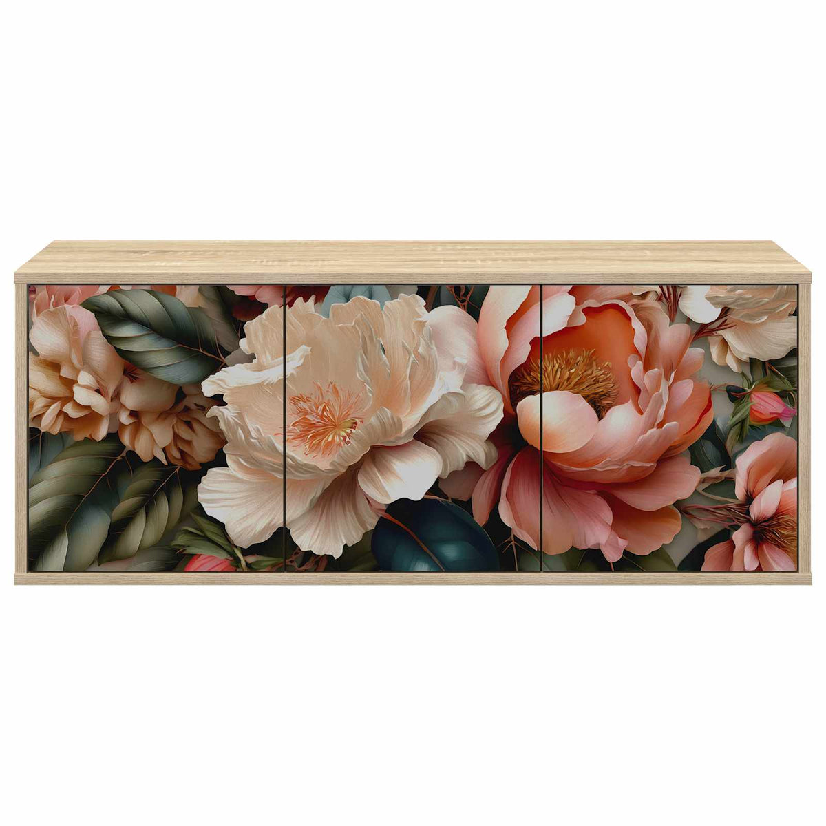 Vidaxl wandgemonteerd tv-meubel borne 102 x 33 x 40 cm sonoma eiken