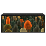 Vidaxl wandgemonteerd tv-meubel zaandam 102 x 33 x 40 cm zwart eiken