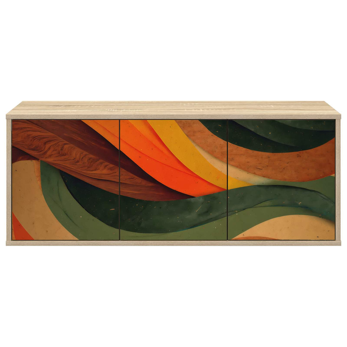 Vidaxl wandgemonteerd tv-meubel bonn 102 x 33 x 40 cm sonoma eiken
