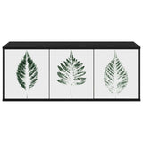 Vidaxl wandgemonteerd tv-meubel hanau 102 x 33 x 40 cm zwart eiken