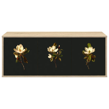 Vidaxl wandgemonteerd tv-meubel bremen 102 x 33 x 40 cm sonoma eiken
