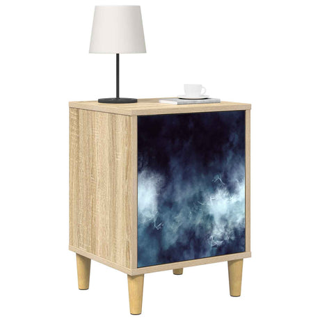 Vidaxl nachtkastje raalte sonoma eiken 36 x 33 x 50 cm bewerkt hout