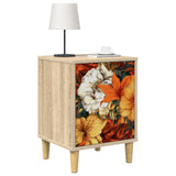 Vidaxl nachtkastje gennep 2 st sonoma eiken 36 x 33 x 50 cm