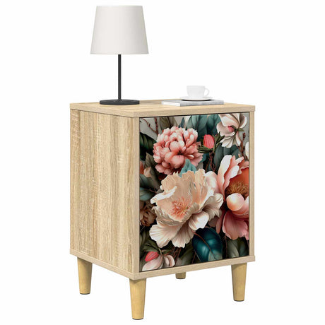 Vidaxl nachtkastje borne sonoma eiken 36 x 33 x 50 cm bewerkt hout