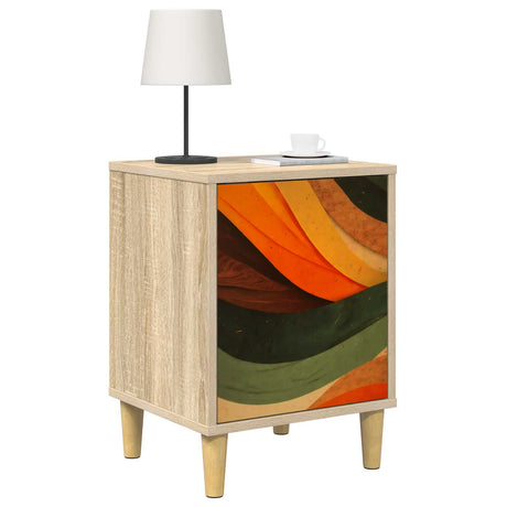 Vidaxl nachtkastje bonn sonoma eiken 36 x 33 x 50 cm bewerkt hout