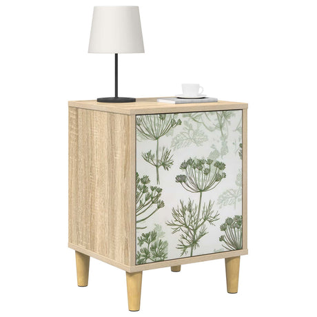 Vidaxl nachtkastje gotha sonoma eiken 36 x 33 x 50 cm bewerkt hout