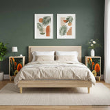 Vidaxl nachtkastje zaandam 2 st sonoma eiken 36 x 33 x 60 cm