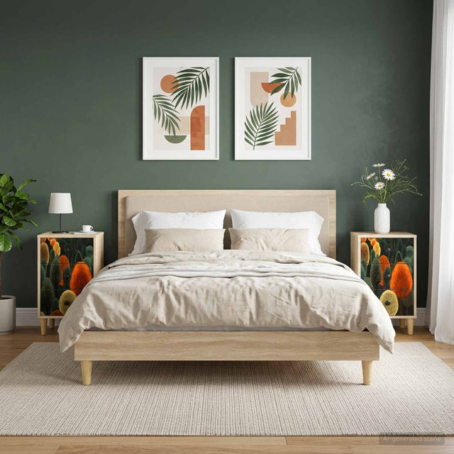 Vidaxl nachtkastje zaandam 2 st sonoma eiken 36 x 33 x 60 cm