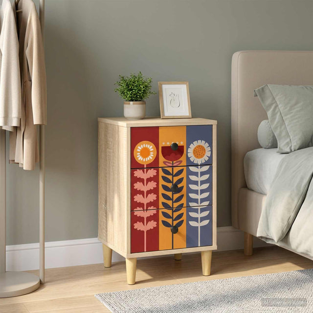 Vidaxl nachtkastje essen sonoma eiken 36 x 33 x 60 cm bewerkt hout