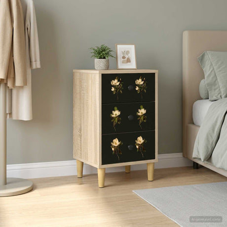 Vidaxl nachtkastje bremen sonoma eiken 36 x 33 x 60 cm bewerkt hout