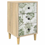 Vidaxl nachtkastje gotha sonoma eiken 36 x 33 x 60 cm bewerkt hout