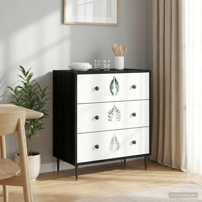 Vidaxl ladekast hanau groene bladerenprint 66 x 36,5 x 76 cm