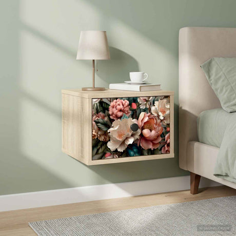 Vidaxl wandkastje borne sonoma eiken 36 x 33 x 25 cm bewerkt hout