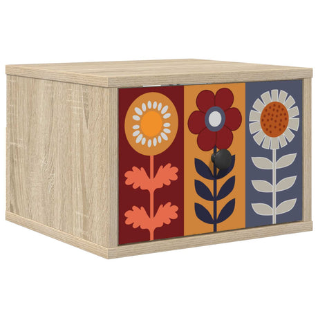 Vidaxl wandkastje essen sonoma eiken 36 x 33 x 25 cm bewerkt hout