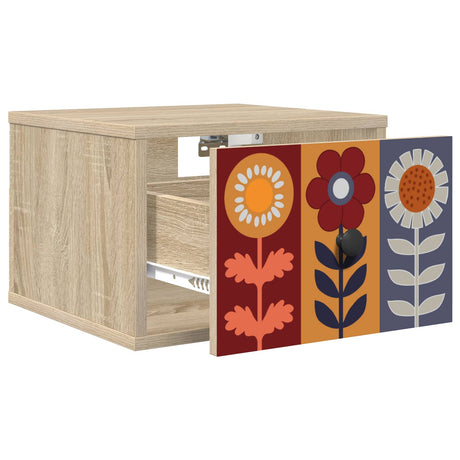 Vidaxl wandkastje essen sonoma eiken 36 x 33 x 25 cm bewerkt hout