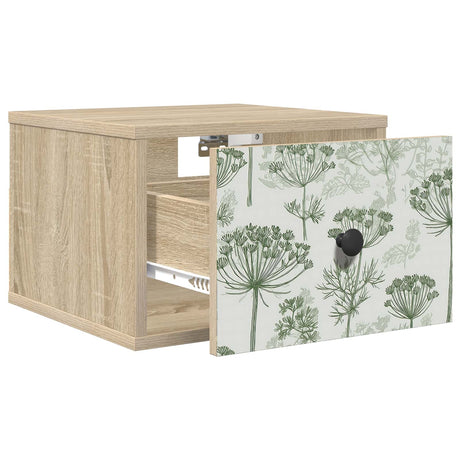Vidaxl wandkastje gotha sonoma eiken 36 x 33 x 25 cm bewerkt hout