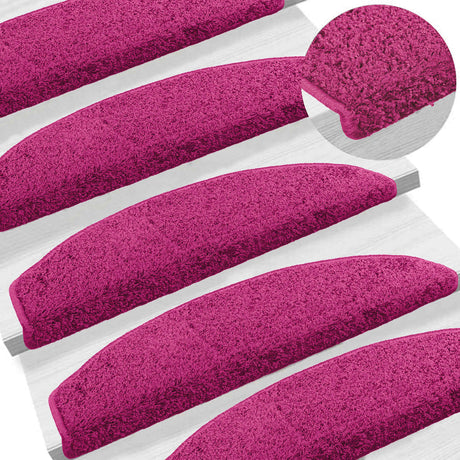Vidaxl zelfklevende trapmatten 15 st 80 x 24,5 x 3,5 cm roze