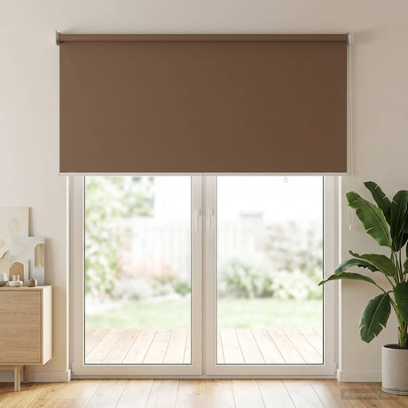 Vidaxl buitenrolgordijn uv-bescherming taupe 145 x 230 cm (b x h)