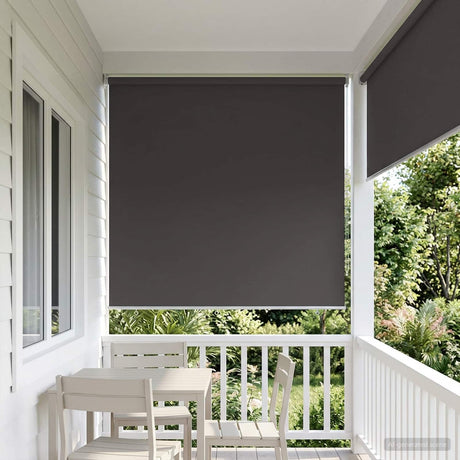 Vidaxl buitenrolgordijn uv-bescherming antraciet 100 x 230 cm (b x h)