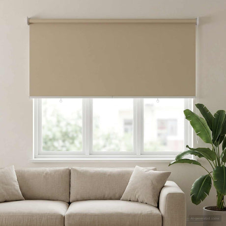 Vidaxl buitenrolgordijn uv-bescherming beige 100 x 230 cm (b x h)