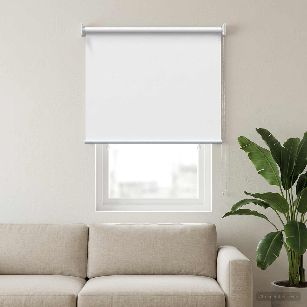 Vidaxl buitenrolgordijn uv-bescherming wit 100 x 230 cm (b x h)