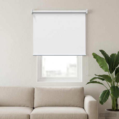 Vidaxl buitenrolgordijn uv-bescherming wit 100 x 230 cm (b x h)