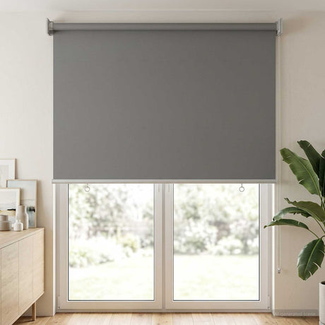 Vidaxl buitenrolgordijn uv-bescherming lichtgrijs 100 x 230 cm (b x h)