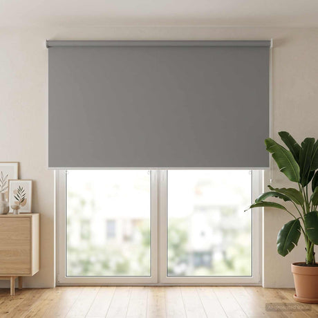 Vidaxl buitenrolgordijn uv-bescherming lichtgrijs 100 x 230 cm (b x h)