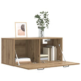 Vidaxl wandkast muurmontage artisanaal eiken 80 x 36,5 x 35 cm