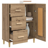Vidaxl dressoir artisanaal eiken 69,5 x 34 x 90 cm bewerkt hout