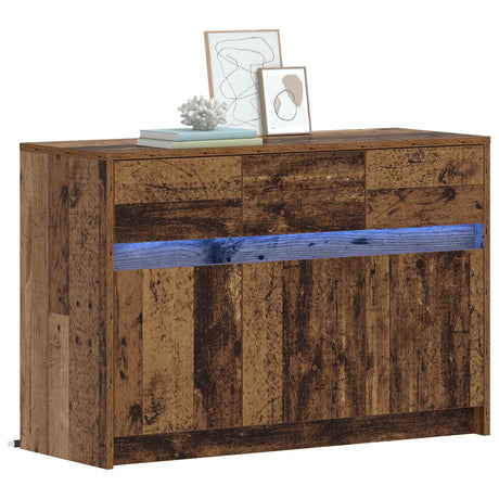Vidaxl tv-kast 91 x 34 x 61 cm oud hout bewerkt hout