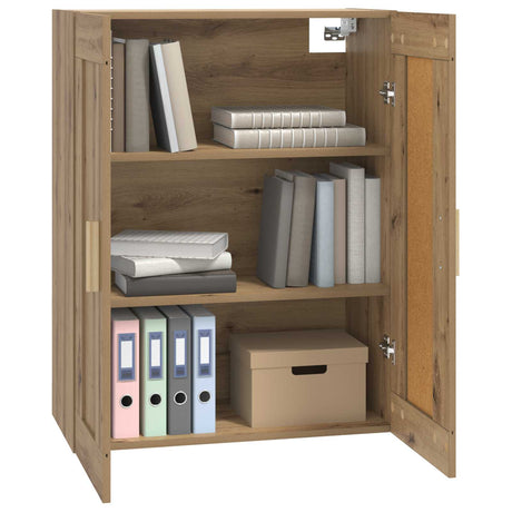 Vidaxl wandkast muurmontage artisanaal eiken 69,5 x 34 x 90 cm