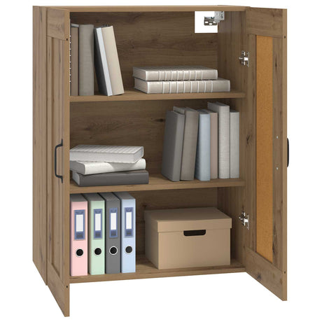Vidaxl wandkast artisanaal eiken 69,5 x 34 x 90 cm bewerkt hout