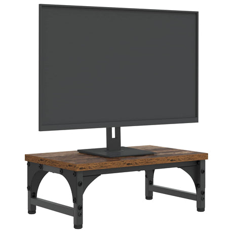 Vidaxl monitor stand oud hout 37 x 23 x 14 cm bewerkt hout