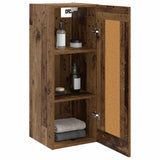 Vidaxl wandkast oud hout 34,5 x 34 x 90 cm bewerkt hout