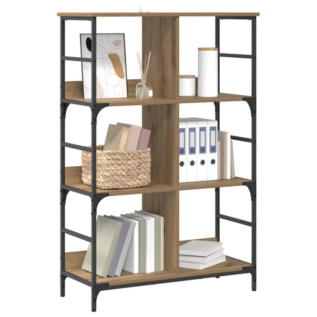 Vidaxl boekenkast 4-laags 78,5 x 33 x 117,5 cm metaal pb