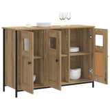 Vidaxl dressoir artisanaal eiken 100 x 35 x 70 cm bewerkt hout