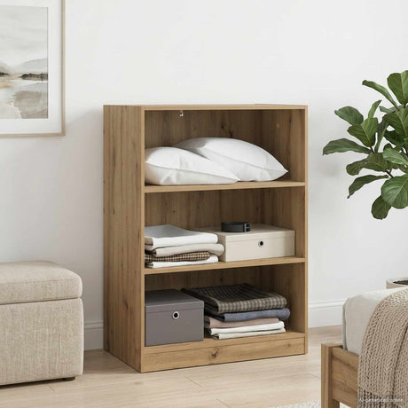 Vidaxl kledingkast artisanaal eiken 77 x 48 x 102 cm bewerkt hout